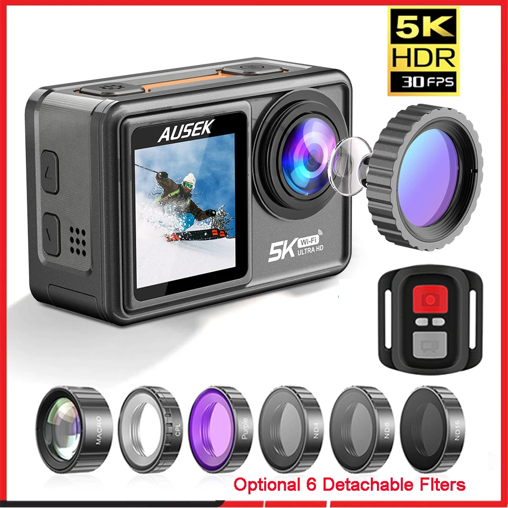 Cámara de Acción AUSEK M81TR 5 - Webcam 4K reseña y precio