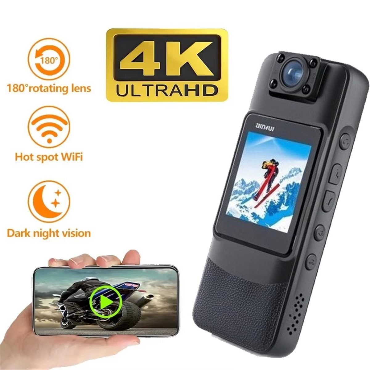 Nueva cámara digital corporal  - Webcam 4K reseña y precio