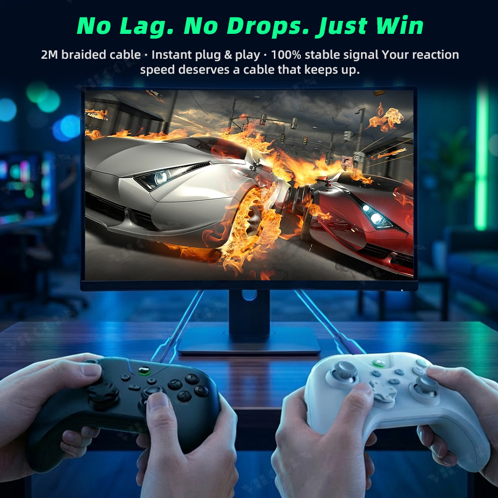 Controlador de juegos con cabl - Pc Gaming Second reseña y precio