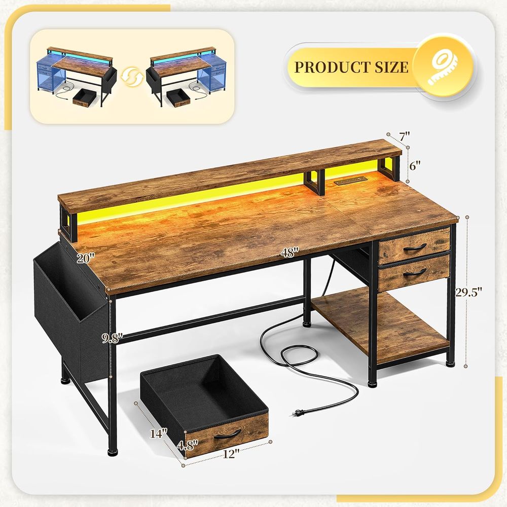 Escritorio Compacto para Juego - Rgb Light Strip reseña y precio