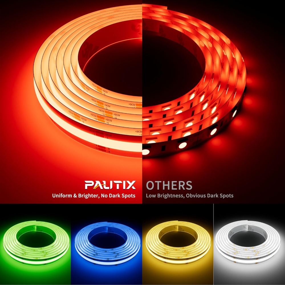 Tira de Luz LED RGB COB USB de - Rgb Light Strip reseña y precio