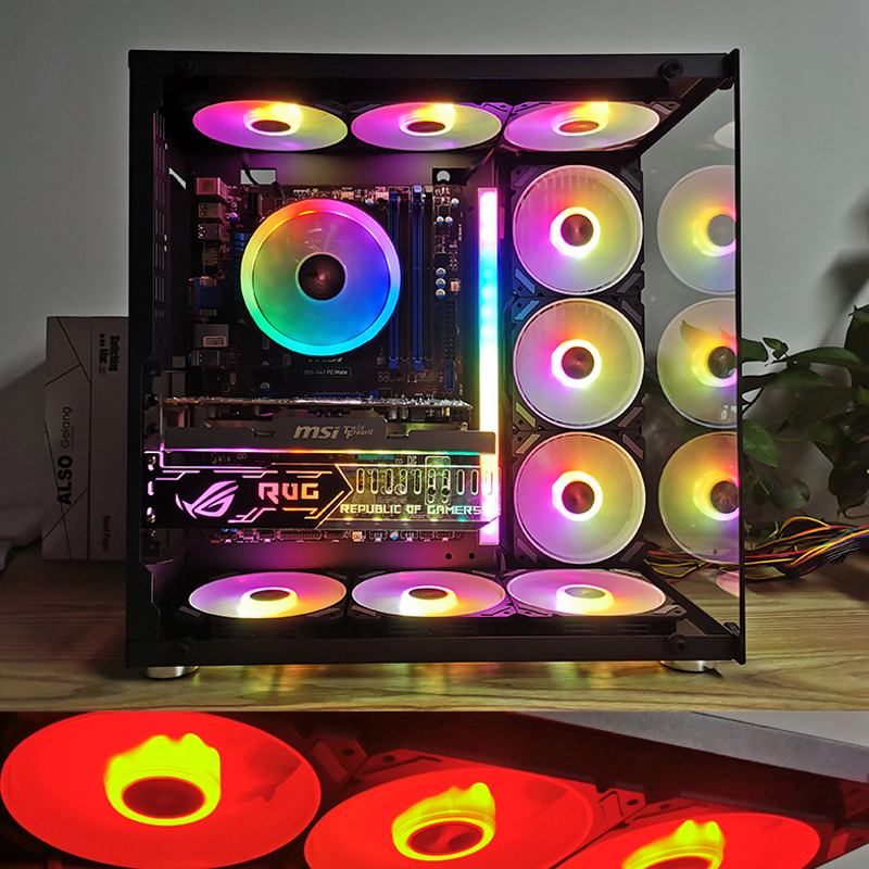 Ventilador de caja ARGB de 120 - Pc Gaming Case reseña y precio